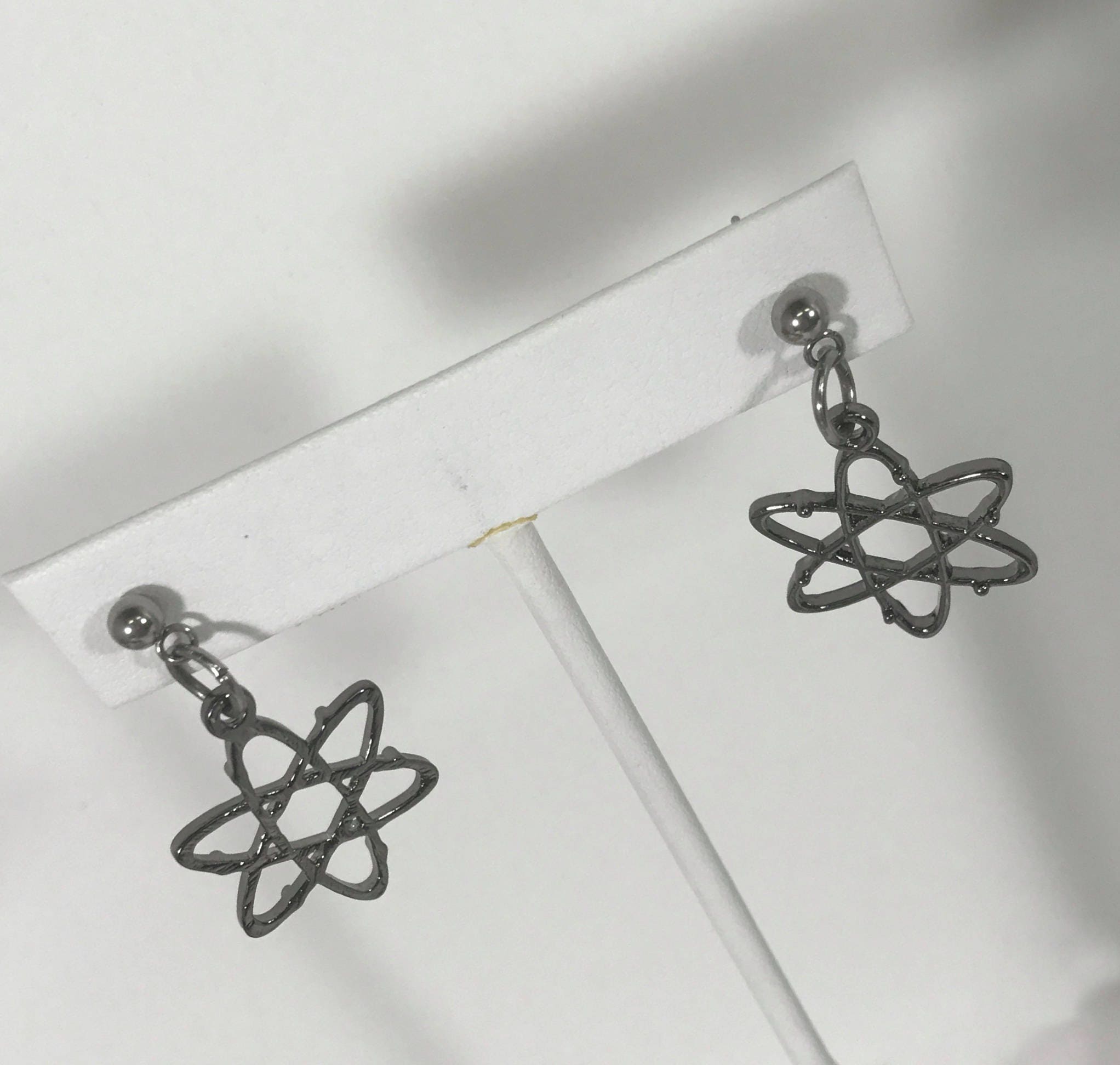 Molecule Earrings, Atom Earrings, Nerd Gifts, Science Lover Gifts, Atom Jewelry, Molecule Jewelry, Nerd Jewelry Gift, Nerdy Jewelry
