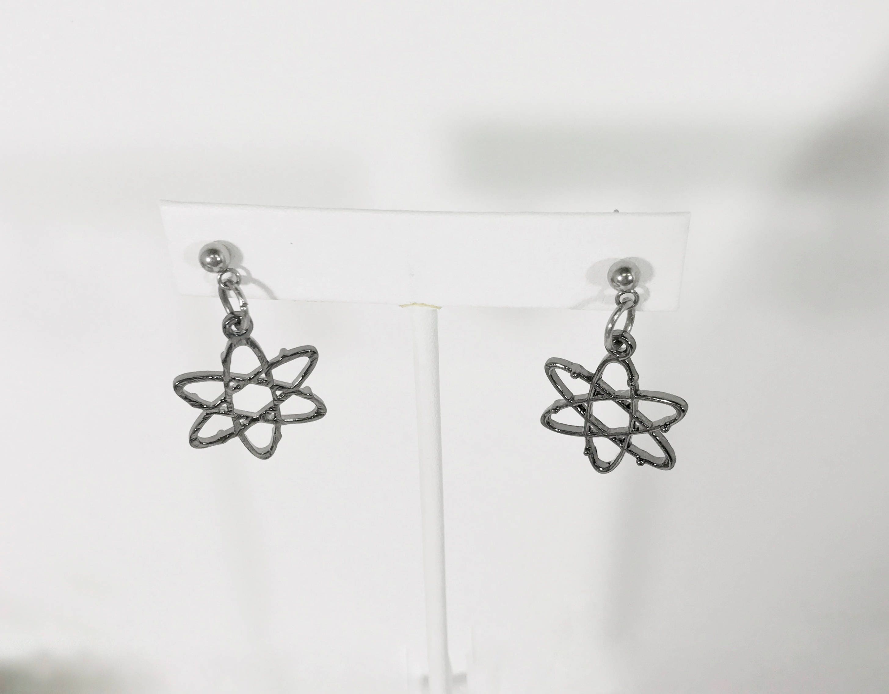 Molecule Earrings, Atom Earrings, Nerd Gifts, Science Lover Gifts, Atom Jewelry, Molecule Jewelry, Nerd Jewelry Gift, Nerdy Jewelry